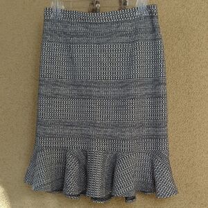 Banana Republic Black and White Pencil Skirt